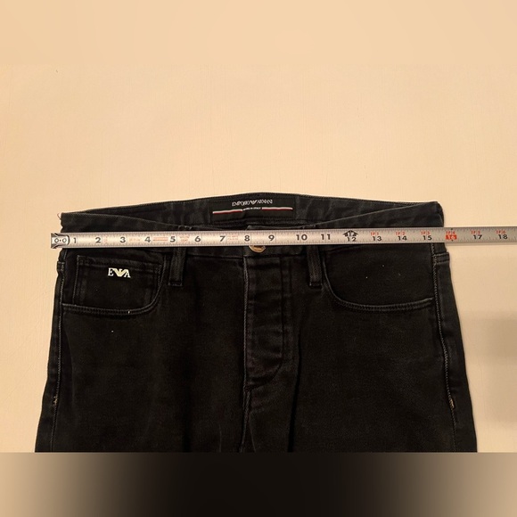 Emporio Armani Gold Series Mens Slim Fit Black Gold Jeans 6Z1J00 1D2JZ 0005 - Picture 14 of 16